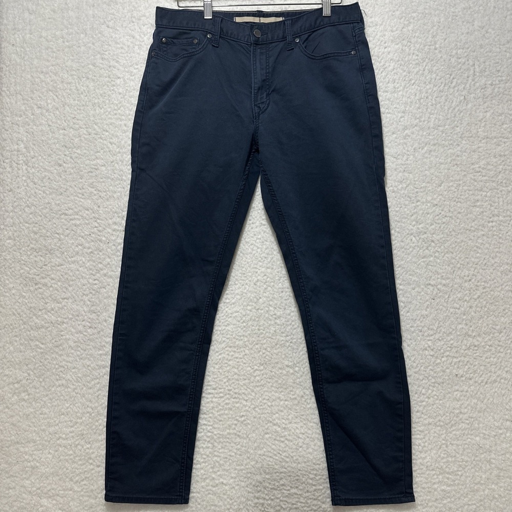 Banana Republic Travel Jean Athletic Fit Navy Blue Chino Pants Size 32